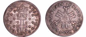 France - Lorraine - Duché de Lorraine - Léopold 1er - XXX deniers 1726
