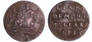 France - Franche-Comté - Léopold-Eberhard - Montbéliard - Liard 1715