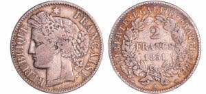 France - Deuxième république (1848-1852) - 2 francs Cérès 1851 A (Paris)
