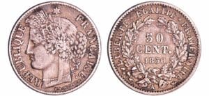 France - Deuxième république (1848-1852) - 50 centimes Cérès 1850 A (Paris)