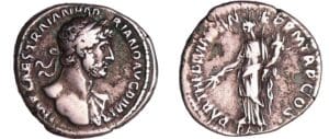 Hadrien - Denier (118, Rome) - La Paix