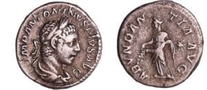 Elagabal - Denier (220-222, Rome) - L'Abondance