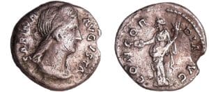 Sabine - Denier (134-136, Rome)