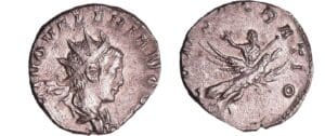 Valérien II - Antoninien (258, Cologne) - Valérien II sur un aigle