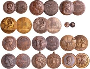 France - Lot de 11 médailles et une médaillette prince impérial France - Lot de 11 médailles et une médaillette prince impérial