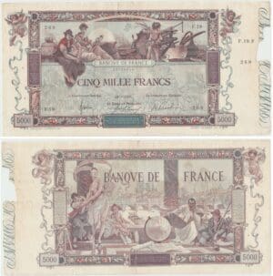 France - 5000 francs "Flameng" Type 1918