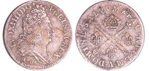 France - Louis XIV (1643-1715) - 20 sols aux insignes - 1705 A (Paris)
