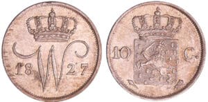 Pays-Bas - Willem I (1815-1840) - 10 Cent 1827 (Utrecht)
