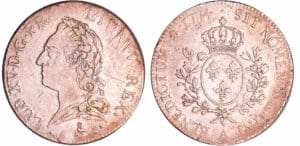 France - Louis XV (1715-1774) - Ecu à la vieille tête - 1774 A (Paris) 1er sem France - Louis XV (1715-1774) - Ecu à la vieille tête - 1774 A (Paris) 1er sem