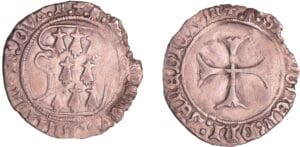 France - Bretagne - François II - Blanc d'argent à la targe (Nantes)