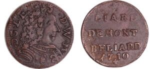 France - Franche-Comté - Léopold-Eberhard - Montbéliard - Liard 1710 France - Franche-Comté - Léopold-Eberhard - Montbéliard - Liard 1710