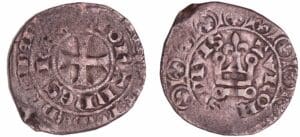 France - Jean II le Bon (1350-1364) - Blanc au châtel fleurdelisé - 2ème émission (3 août 1356)