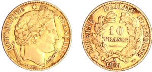 France - Deuxième république (1848-1852) - 10 francs Cérès 1851 A (Paris) France - Deuxième république (1848-1852) - 10 francs Cérès 1851 A (Paris)