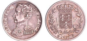 France - Henri V Comte de Chambord (1820-1883) - 1 franc 1831 France - Henri V Comte de Chambord (1820-1883) - 1 franc 1831
