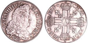 France - Louis XIV (1643-1715) - ½ écu aux 8 L, 1er type - 1690 A (Paris)