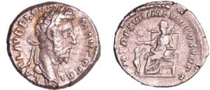 Commode - Denier (192,Rome) - La Piété Commode - Denier (192,Rome) - La Piété
