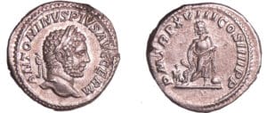 Caracalla - Denier (215, Rome) - Esculape Caracalla - Denier (215, Rome) - Esculape