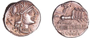 Trebania - Denier (135 av. J.-C.)
