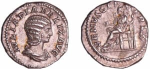 Julia Domna - Denier (216, Rome) - Vénus Julia Domna - Denier (216, Rome) - Vénus