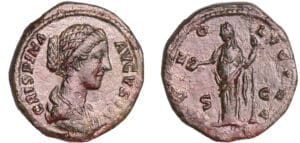 Crispine - As (180-182, Rome) - Junon Crispine - As (180-182, Rome) - Junon