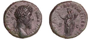 Lucius Vérus - As (165, Rome) Lucius Vérus - As (165, Rome)