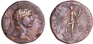Trajan - Sesterce (104, Rome) - La Paix
