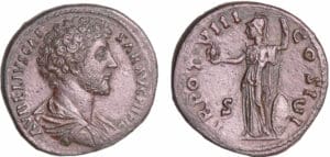 Marc Aurèle - Sesterce (153, Rome) - Pallas Marc Aurèle - Sesterce (153, Rome) - Pallas