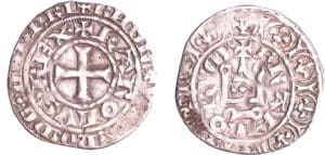France - Charles IV (1322-1328) - Maille blanche - 1ère émission (2 mars 1323)