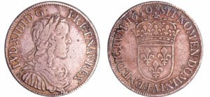 France - Louis XIV (1643-1715) - ½ écu à la mèche longue - 1650 A (Paris)