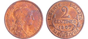France - Troisième république (1871-1940) - 2 centimes Dupuis 1907