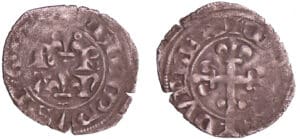 France - Philippe VI (1328-1350) - Double tournois - 1er type - 2ème émission (31 octobre 1338)
