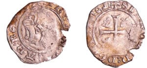 France - Charles VIII (1483-1498) - Liard au dauphin - 2ème émission - Villefranche-de-Rouergue