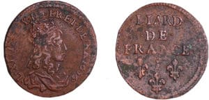 France - Louis XIV (1643-1715) - Liard de France, 2ème type au buste jeune - 1656 I (Limoges)