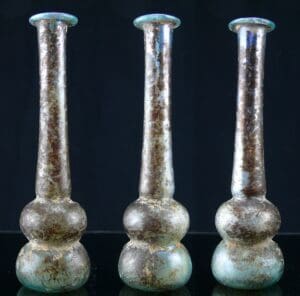 Romain - Lacrymatoire en verre irisé - 100 av. / 200 ap. J.-C.