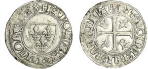France - Charles VI (1380-1422) - Blanc guénar - 2ème émission (11 septembre 1389) - Toulouse