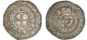 France - Charles VI (1380-1422) - Gros aux lis (3 novembre 1413)