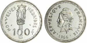 Nouvelles Hébrides - 100 francs 1966