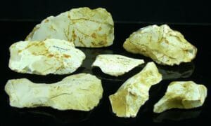 Paléolithique, Acheuléen - Lot de 7 silex - Nivillers (60) - 25000 / 12000 av. J.-C.