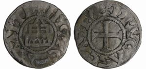 France - Duché de France - Comté de Dreux et de Nogent - Hugues Bardoul - Denier (Dreux)