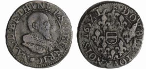 France - Berri - Maximilien Ier - Double tournois 1637 L