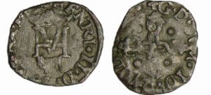 France - Navarre - Henri III et Marguerite de Valois - Liard 1584 (Pau) France - Navarre - Henri III et Marguerite de Valois - Liard 1584 (Pau)