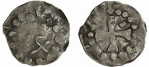France - Evêché de Verdun - Henri l'Oiseleur - Denier immobilisé France - Evêché de Verdun - Henri l'Oiseleur - Denier immobilisé