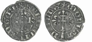 France - Philippe VI (1328-1350) - Double tournois - 1er type - 1ère émission (1 janvier 1337)