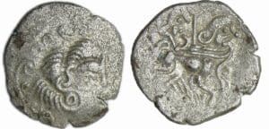 France - Coriosolites - Statère de billon classe IV (80-50 av. J.-C.) France - Coriosolites - Statère de billon classe IV (80-50 av. J.-C.)