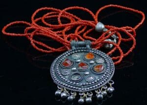 Berbère - Bijou en argent et corail - 19ème / 20ème siècle