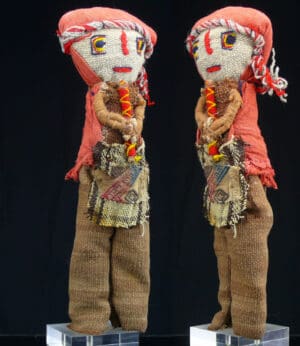 Précolombien - Pérou - Culture Chancay - Poupée en tissu - 1100 / 1400 ap. J.-C.