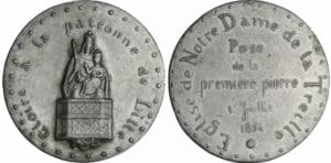 Mérau - Notre Dame de la Treille - Pose de la pemière pierre, 1854 Mérau - Notre Dame de la Treille - Pose de la pemière pierre, 1854