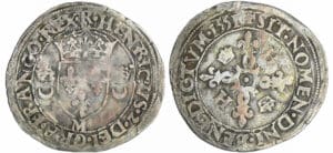 France - Henri II (1547-1559) - Douzain aux croissants - 1551 M (Toulouse)