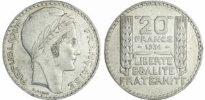 France - Troisième république (1871-1940) - 20 francs Turin 1936