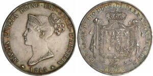 Italie - Duché de Parme - 5 lire 1815